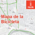 Mapa de los carriles bicis , las horquillas, aparcabicis cerrados y puntos Muy Bici (bici de alquiler